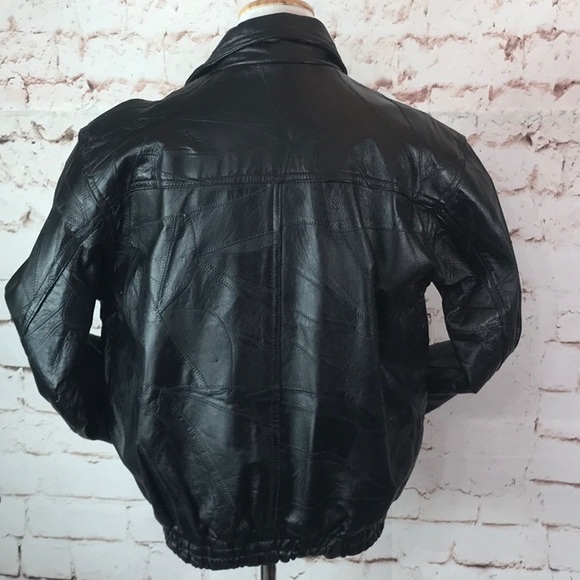 Party Gals Roberto Amee Leather Moto Jacket Medium - Picture 4 of 8